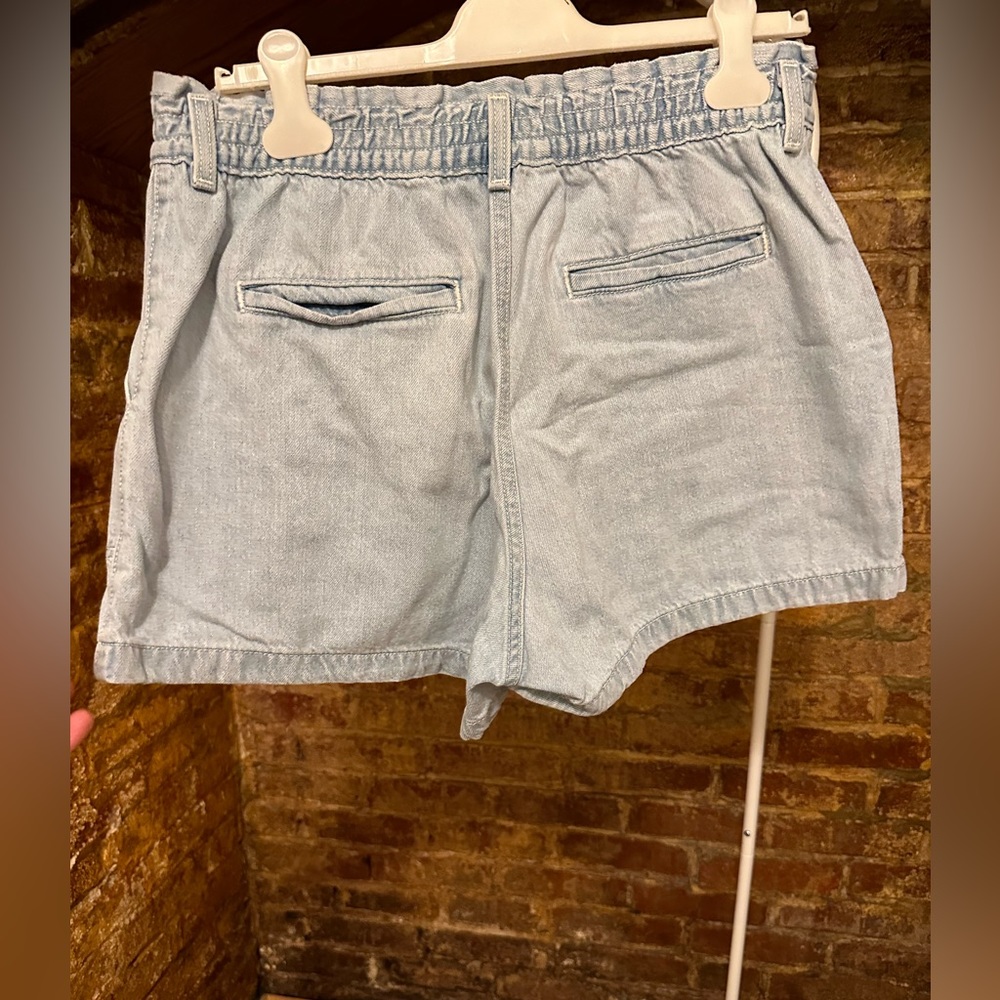 Light blue Paperbag shorts - Picture 2 of 4